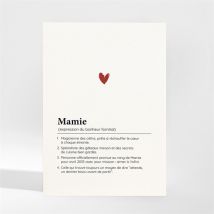 Carte annonce grossesse Mamie magnet