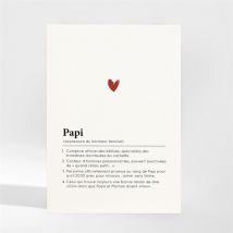 Carte annonce grossesse Papi magnet