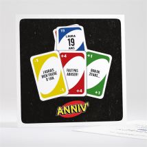 Invitation anniversaire Jeu