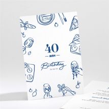 Invitation anniversaire Dolce Vita