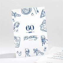 Invitation anniversaire Dolce Vita 60 ans