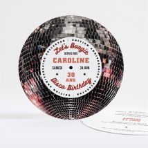 Invitation anniversaire Disco 30 ans