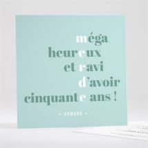 Invitation anniversaire 50 ans humour
