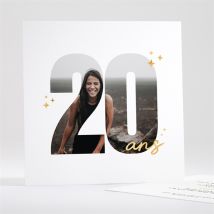 Invitation anniversaire Photo