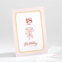 Invitation anniversaire Champagne 18 ans