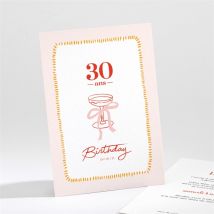 Invitation anniversaire Champagne