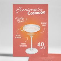 Invitation anniversaire Cosmo