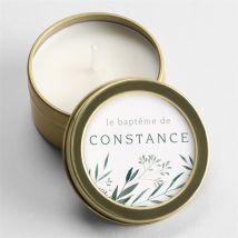 Bougie baptême Adulte or personnalisable - 5 cm et 2,5 cm de hauteur - Monfairepart