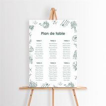 Plan de table mariage Pas le choix personnalisable - 29,7 x 42 cm - Monfairepart