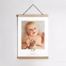 Affiche naissance Citrons et fruits personnalisable - 29,7 x 42 cm - Monfairepart