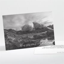 Carte de condoléances décès Songes personnalisable - 13,8 x 9,5 cm - Monfairepart