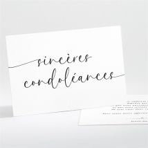 Carte de condoléances décès Tant de souvenirs paysage personnalisable - 13,8 x 9,5 cm - Monfairepart