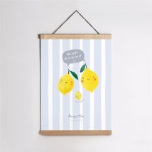 Affiche naissance Mon petit citron personnalisable - 29,7 x 42 cm - Monfairepart