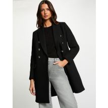 Manteau ajusté col tailleur noir femme - Manteaux - Morgan