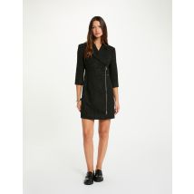 Korte tweed jurk zwart vrouw - Jurken - Morgan