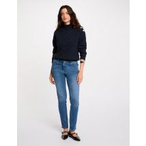 Slim fit jeans standaardmaat stone washed denim vrouw - Jeans - Morgan