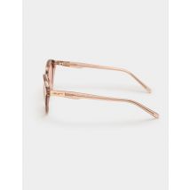Lunettes de soleil rondes rose femme