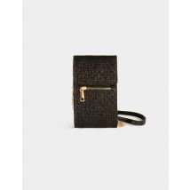 Handytasche mit Pailletten schwarz damen - Lederwaren - Morgan