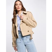 Kurzer Gürtel-Trenchcoat beige damen - Mäntel - Morgan