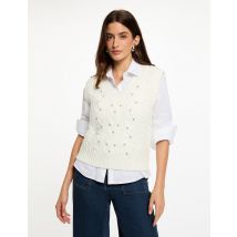 Pull sans manches blanc femme - Pulls - Morgan