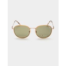 Lunettes de soleil arrondies dore femme