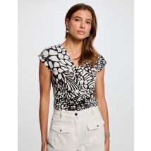 T-shirt manches courtes blanc femme - Tops et T-shirts - Morgan