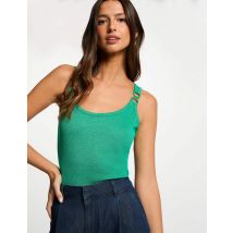 Débardeur sans manches vert émeraude femme - Tops et T-shirts - Morgan