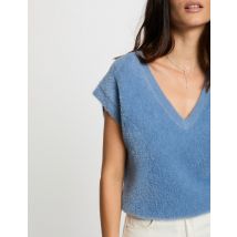 Sleeveless jumper blue women