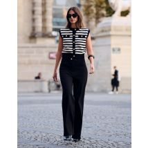 High-waisted wide-leg jeans black women - Jeans - Morgan