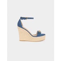 Wedge heels denim stone women - Shoes - Morgan