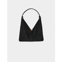 Suede hobo bag black women - Bags - Morgan