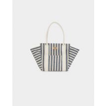 Striped tote bag ecru women - Bags - Morgan