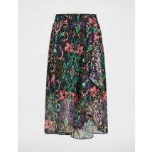 Printed wrap skirt multicolor women
