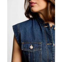Denim playsuit raw denim women