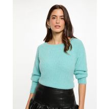 Jumper with round neck green women - Sweaters - Morgan