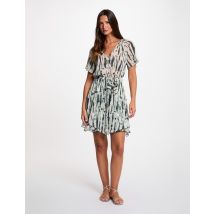Short dress with V-neck multicolor women - Dresses - Morgan