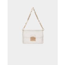 Clutch bag with fringes ivory women - Bags - Morgan