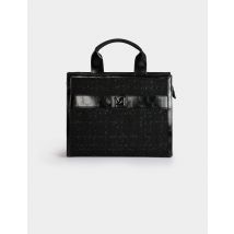 Tweed shopper bag black women - Bags - Morgan