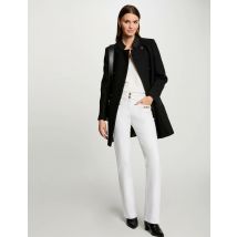 Buttoned long coat black women - Coats - Morgan
