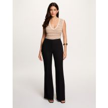 Bootcut trousers navy blue women - Trousers - Morgan