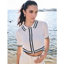 Gilet manches courtes blanc femme - Gilets - Morgan