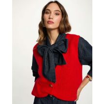 Pull sans manches rouge femme - Pulls - Morgan