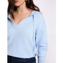 Pull à capuche bleu ciel femme - Pulls - Morgan