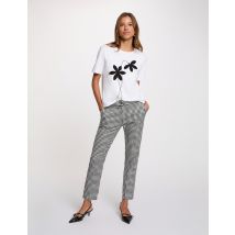 Pantalon slim 7/8 noir femme - Pantalons - Morgan