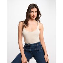 T-shirt cintré col rond blanc femme - Tops et T-shirts - Morgan