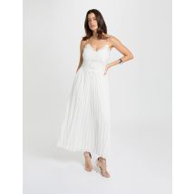 Robe longue dentelle blanc femme - Robes - Morgan