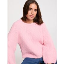 Pull épais col rond rose femme - Pulls - Morgan