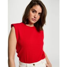 Pull sans manches rouge femme - Pulls - Morgan