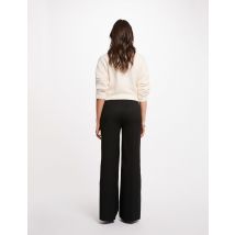 Pantalon large taille haute noir femme - Pantalons - Morgan