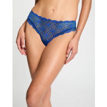 Tanga en dentelle bleu femme - Lingerie - Morgan